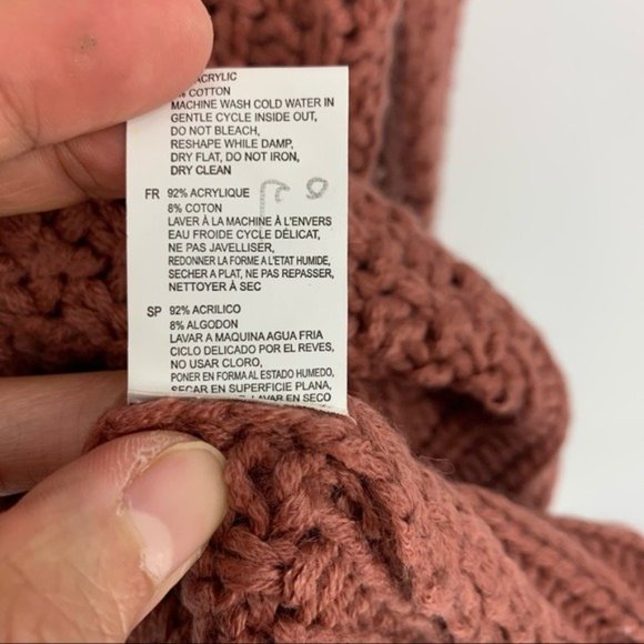 Cloth Round Neck Pink Knit Sweater NWT Small P - Picture 10 of 12